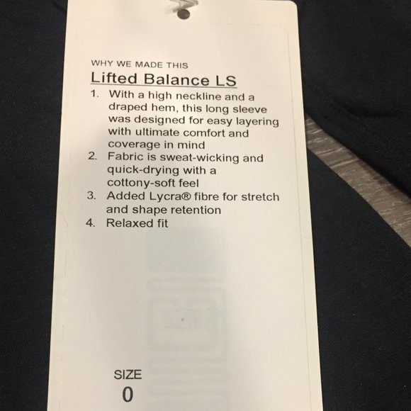 ⭐Host Pick⭐ lululemon lifted balance long sleeve top - NWT - Picture 3 of 5